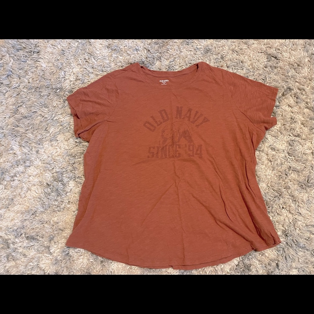 Rust Colors SS Graphic Tee | Old Navy | Womens Size XXL